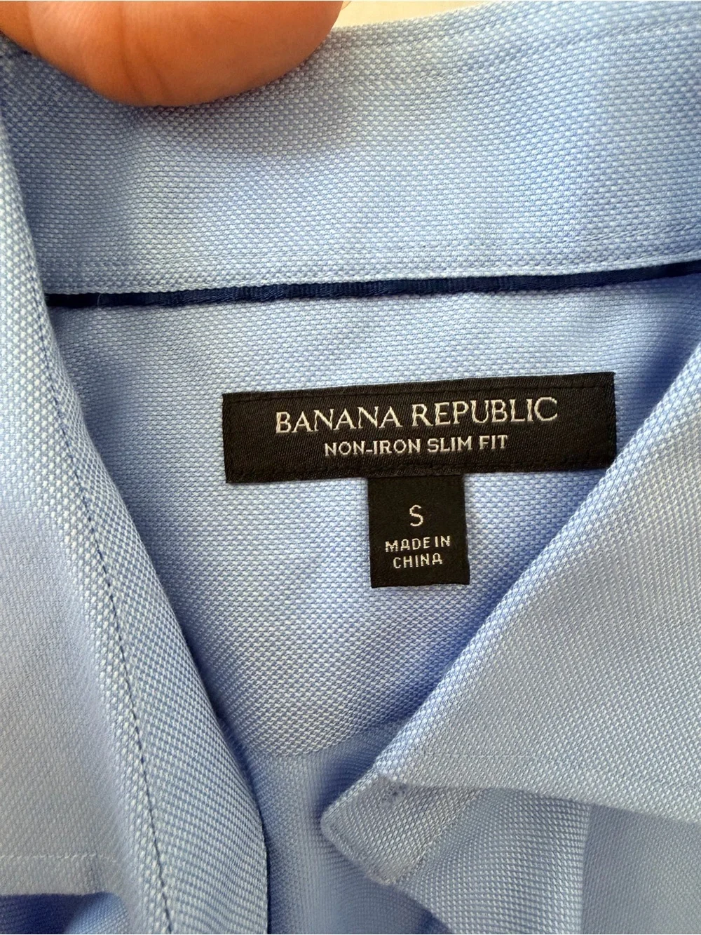 Banana Republic Men's Light Blue French Cuff Button-Up Dress Shirt Sz Small